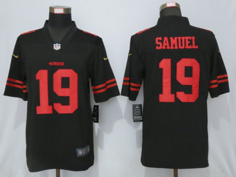 Men San Francisco 49ers #19 Samuel Black Nike Vapor Untouchable Limited Player->san francisco 49ers->NFL Jersey